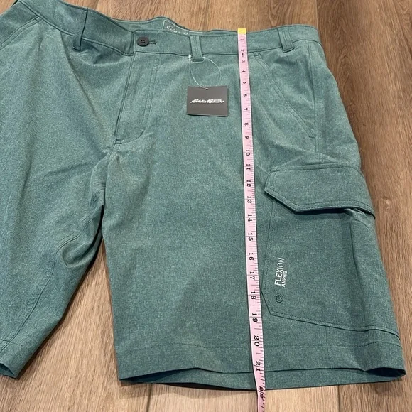 NWT Eddie Bauer Amphib Cargo Shorts Outdoor 38 Waist Athletic Hiking Blue - Picture 4 of 16